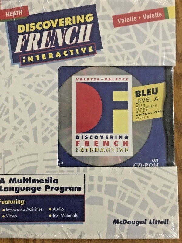 Discovering French Interactive Bleu Level B w/Teacher’s Guide CD ROM 1994
