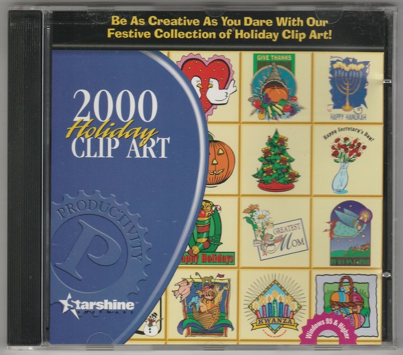 2000 Holiday Clip Art PC CD-ROM by Starshine for Win 95