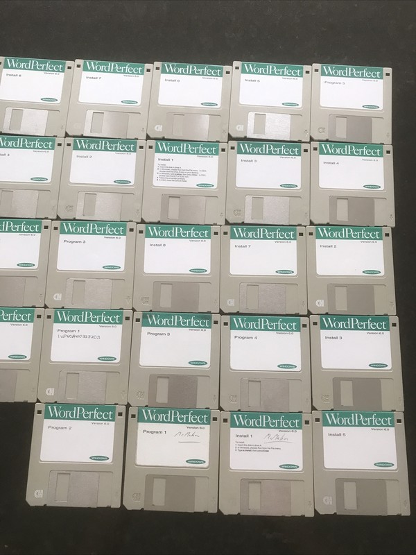 WordPerfect for Windows Diskette Miscellaneous LOT OF 24