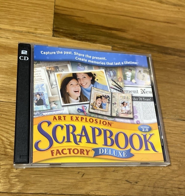 Nova Development ART EXPLOSION Scrapbook Factory Deluxe 2.0 2 CD ROM