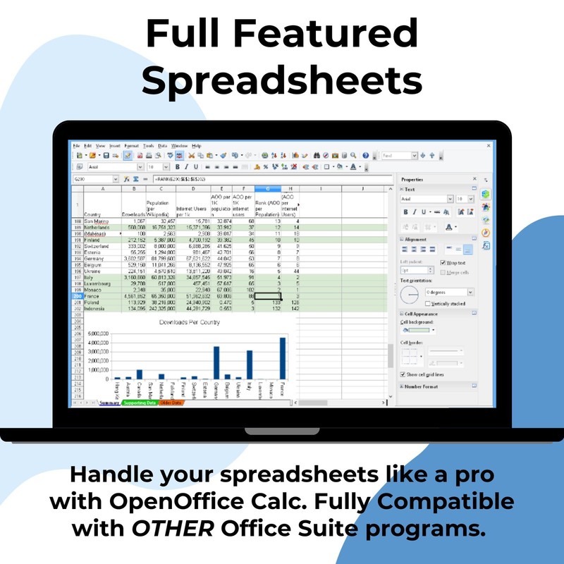Open Office Software Suite for Windows-CD-Word Processing-Home-Student-Business gallery