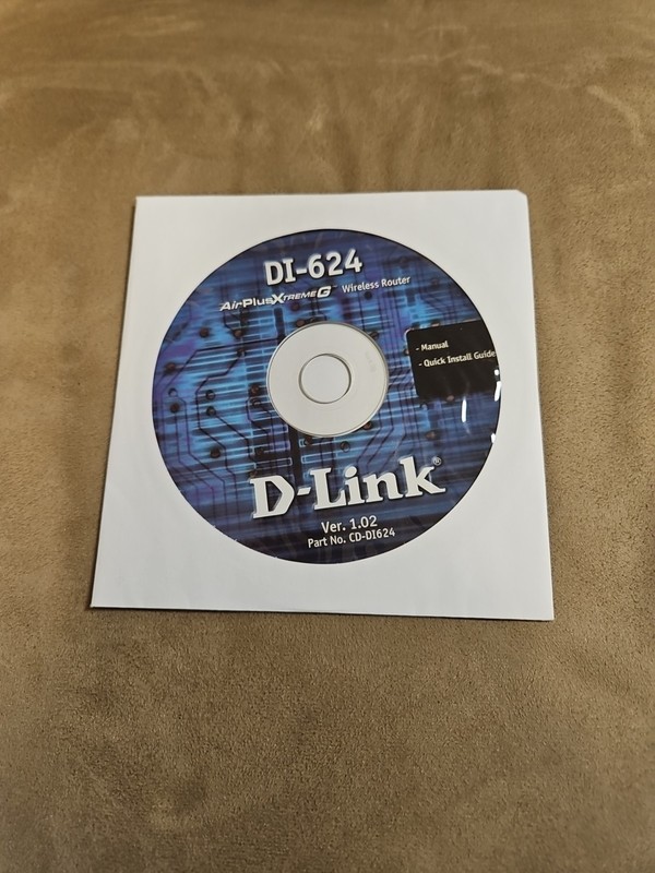 Driver CD For D-Link DI-624 Airplus Xtreme G Wireless Router Software