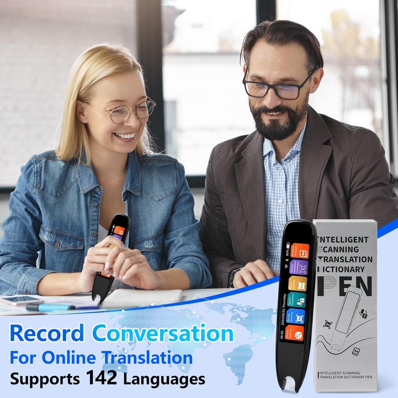 Scan Translator Pen, Online 142 Languages Scan Reader Pen Reading Pen with 3.7... gallery