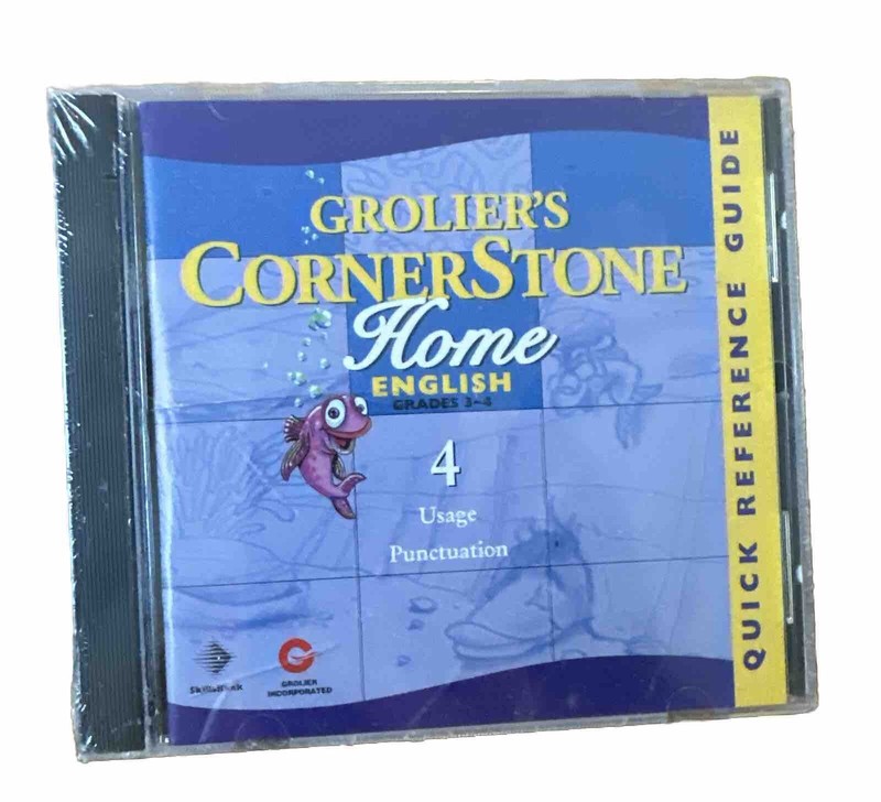 Groliers Cornerstone Home English CD Punctuation Grades 3-4 Learning Education