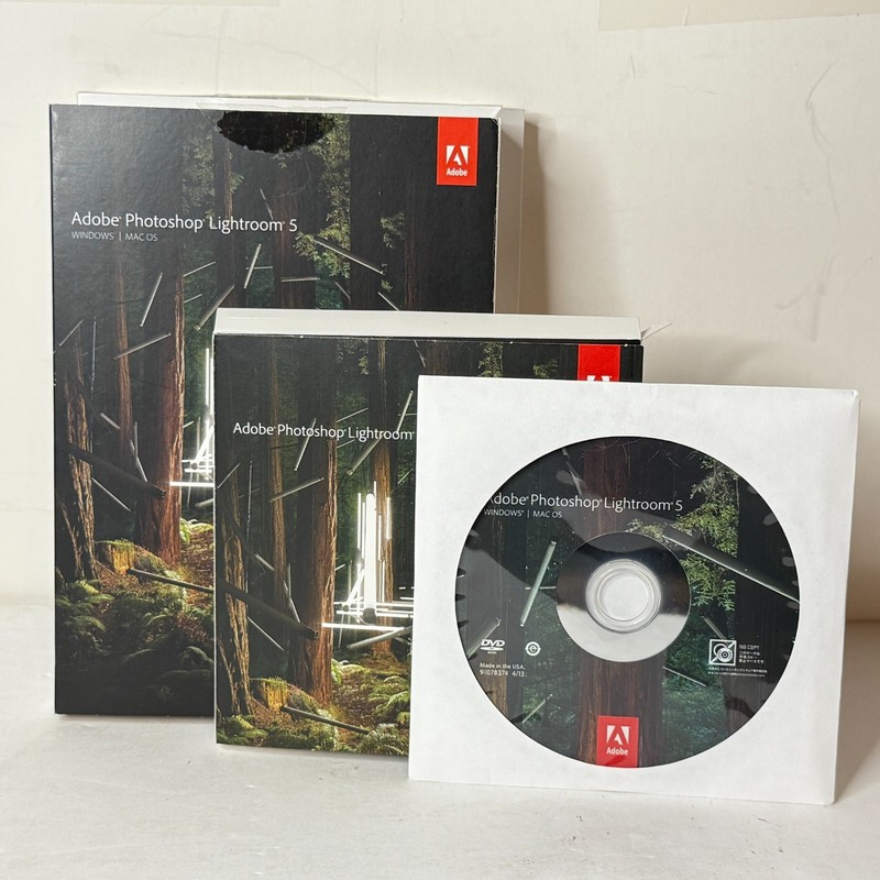 Adobe Photoshop Lightroom 5 Software DVD w/Serial Unknown Redemption Code Status