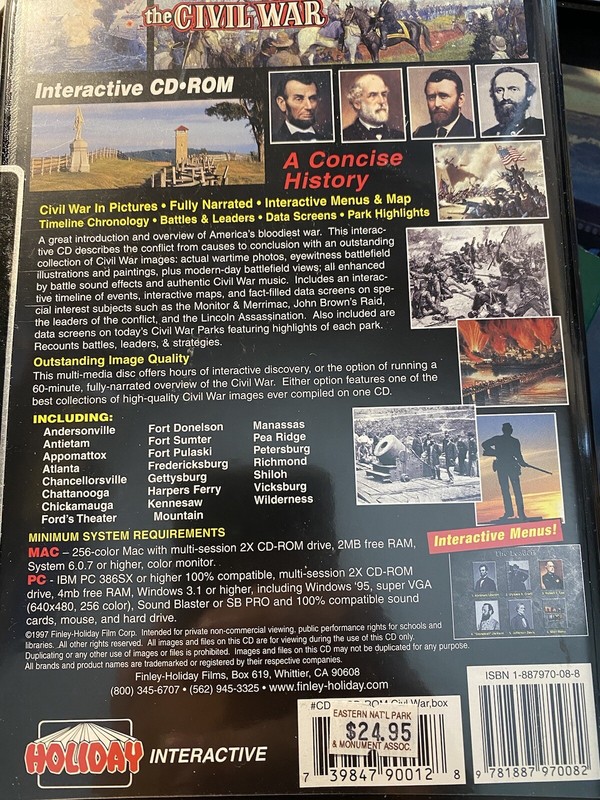 A Concise History Of The Civil War Interactive CD-ROM Complete Pc & Mac gallery