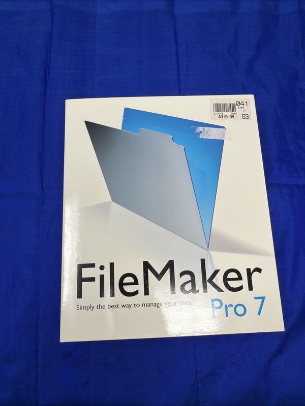 FileMaker Pro 7 Software for Mac CD-ROM Complete with Box & Manuals