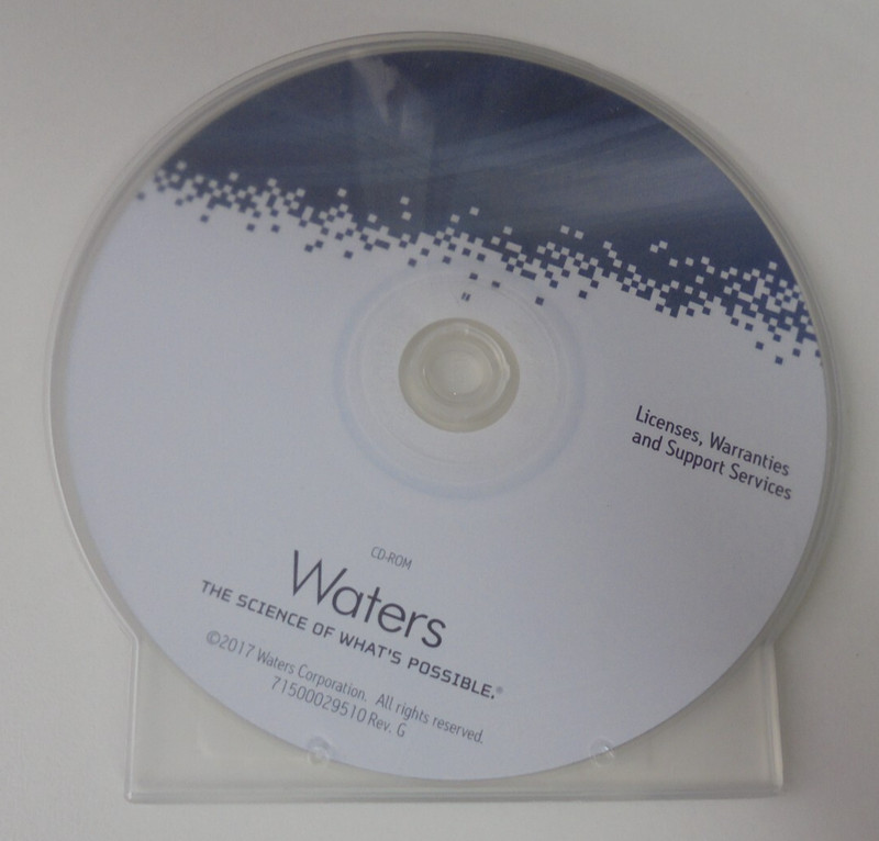Waters Corp 71500029510 Rev G License Warranties & Support CD