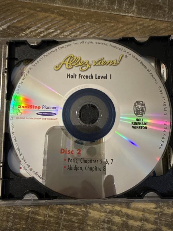 One Stop Planner Holt French Level 1 PC Software gallery