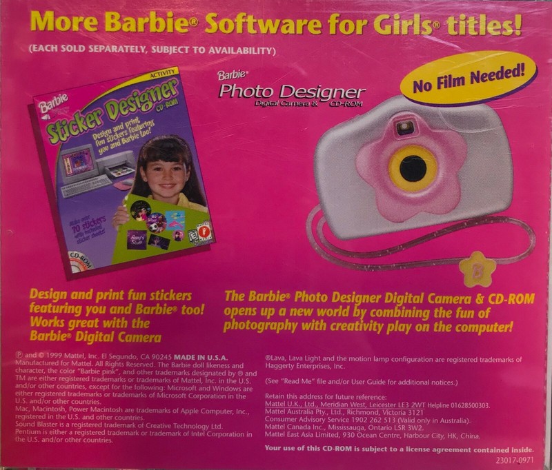 Barbie Totally Tattoos (CD-Rom Windows 95 / 98/ MAC Mattel Media) *Very Good* gallery