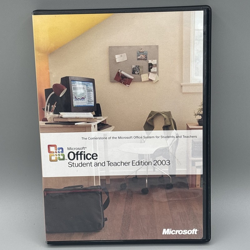 Microsoft Office 2003 Student and Teacher Edition Full Version MS w Key/booklet