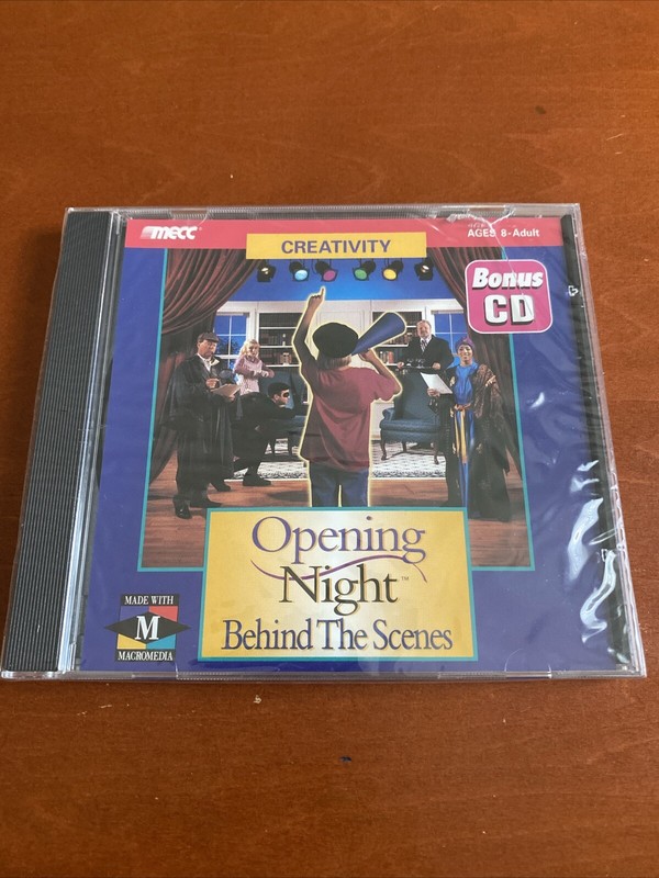 Opening Night Behind The Scenes By Creativity Mecc Cd Rom BONUS ! – SEALED NEW