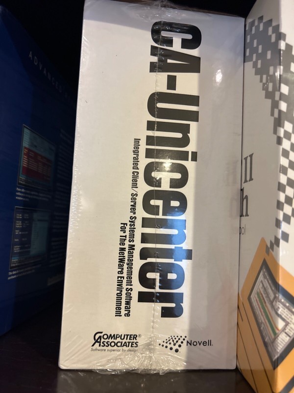 RARE AUTHENTIC$60K BRAND NEW SHRINK WRAPPED CA-UNICENTER SSMS FOR NOVELL NETWARE gallery