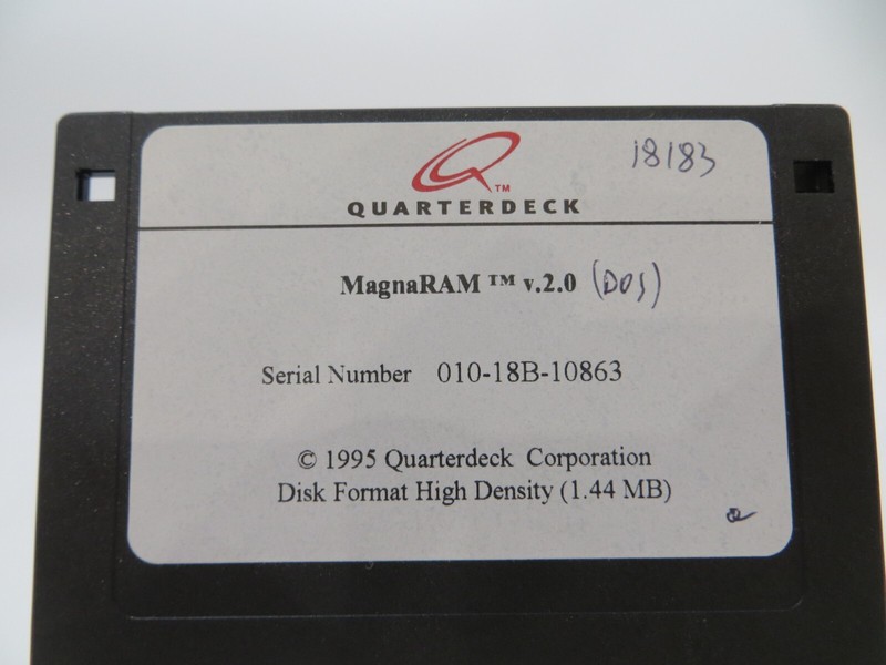3.5" Floppy Disk Quarterdeck MagnaRAM v2.0 1995 Vintage Computer Disc gallery