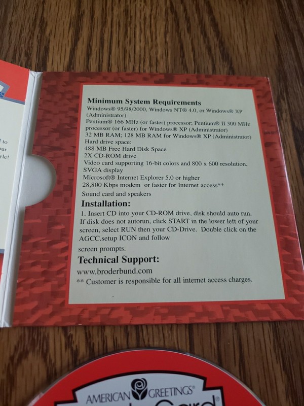 American Greetings CreataCard by Broderbund CD-ROM 2002 Windows 95/98/ME/2000/XP gallery
