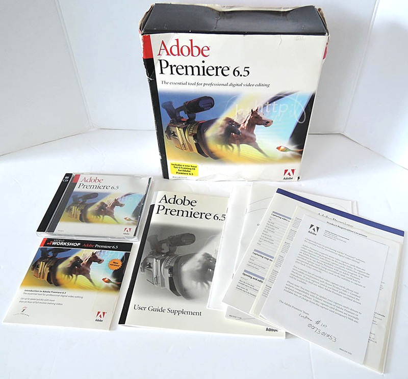 FULL RETAIL VERSION ADOBE PREMIERE 6.5 MAC OS IN BOX COMPLETE WITH SERIAL KEY
