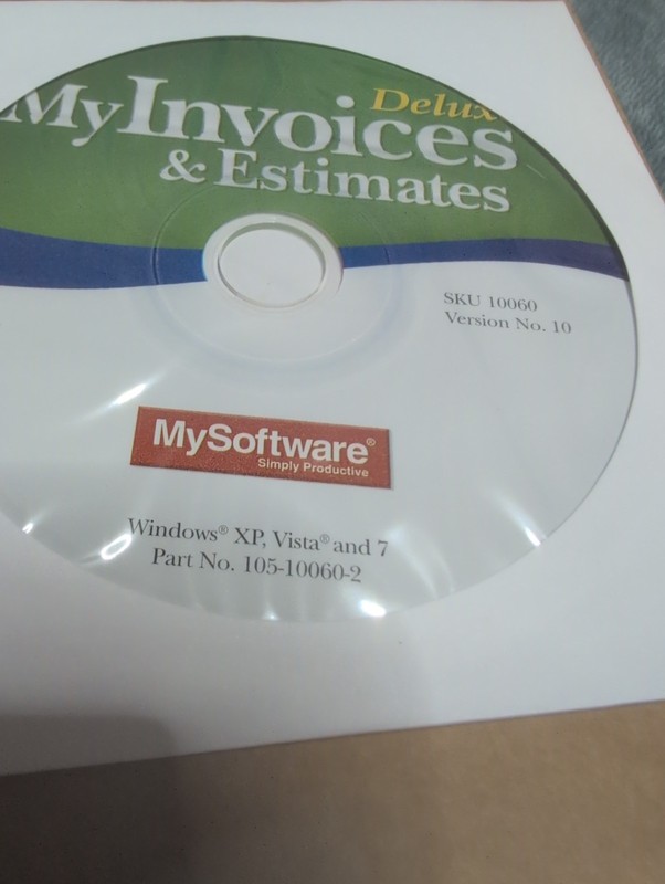 My Invoices & Estimates Deluxe Windows 7/XP gallery