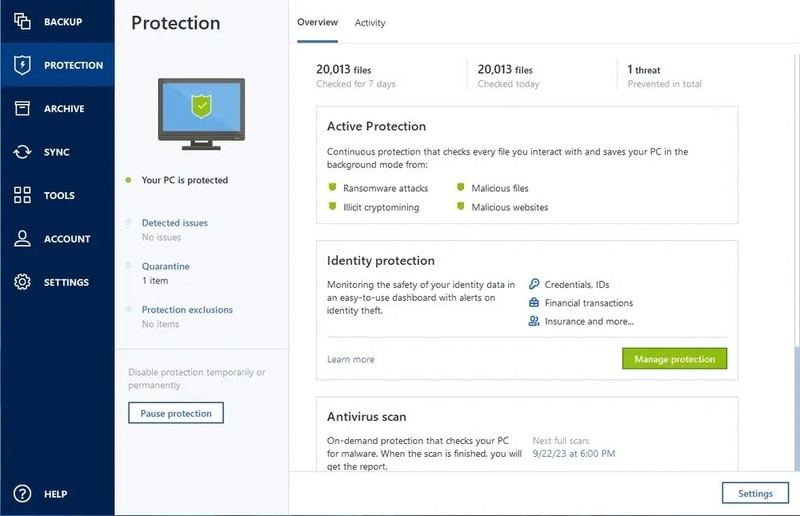 Acronis True Image Advanced 2025 - 1 Year 1 Device gallery