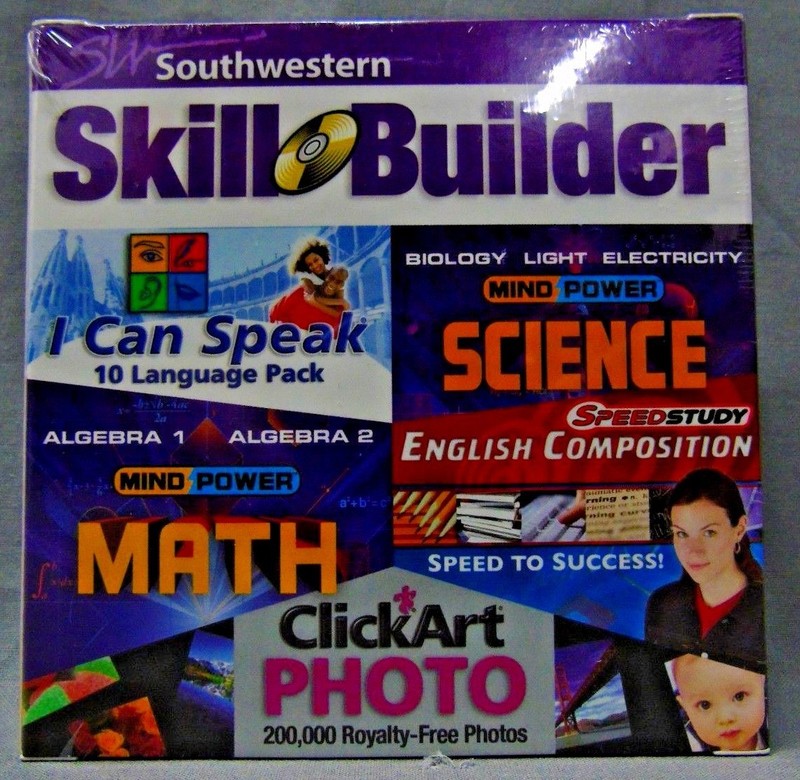 Southwestern Skill Builder – Algebra 1/2, Comp, 10 Languages, Bio + ClickArt J4
