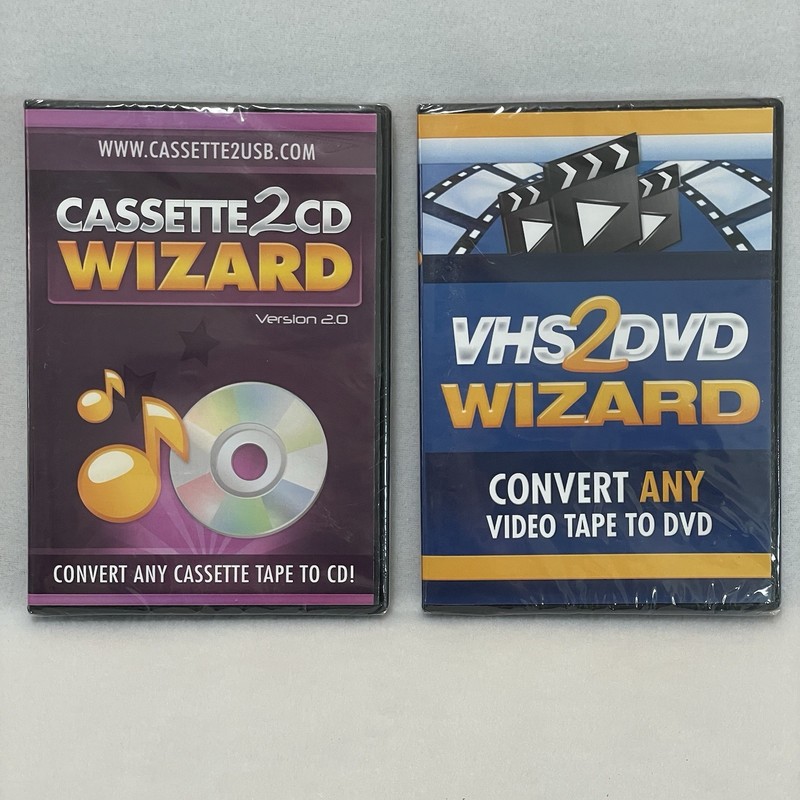 ClearClick VHS to DVD & Cassette to CD Wizard Software NEW SEALED Windows 8 7 XP