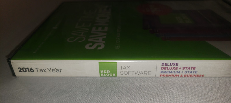 OEM 2016 H&R Block Deluxe Premium State Business Tax Software NEW Sealed PC/MAC gallery