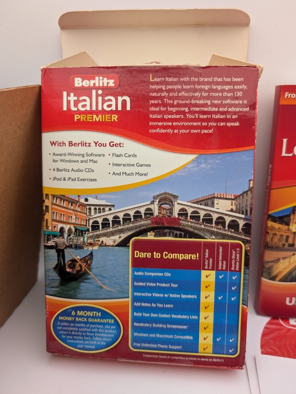 Berlitz Italian Premier PC/Mac Software, Audio CDs, Beginner to Advanced gallery