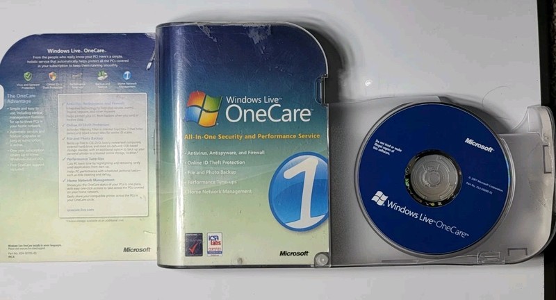 Microsoft Windows Live OneCare CD w/ Case + PCs For Dummies 8th Ed Book gallery