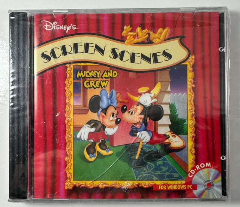 Disney’s Mickey and Crew Screen Scenes (CD-ROM, Windows 95, PC) Sealed