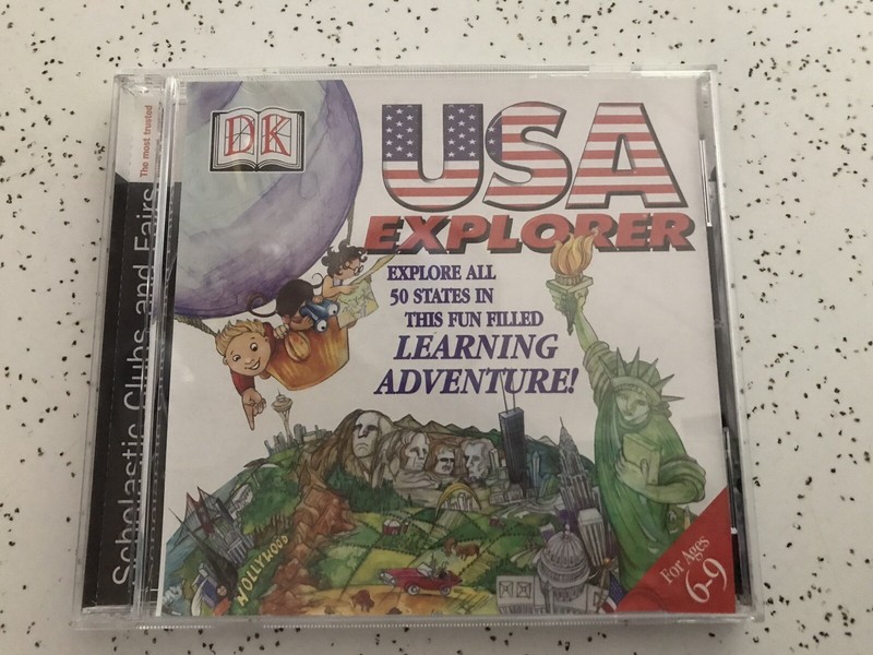 DK World Explorer Windows CD Rom Learning Game Windows XP 95 98 VG Used.