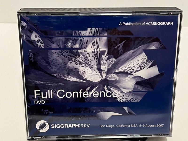 ACM Siggraph 2007 San Diego Full Conference DVD Video ROM 4 Disc Set
