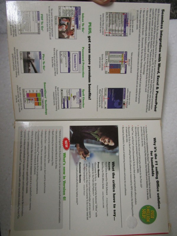 Documents To Go 6 for PDAs by DataViz- Factory Sealed Retail Box for Palm - New gallery