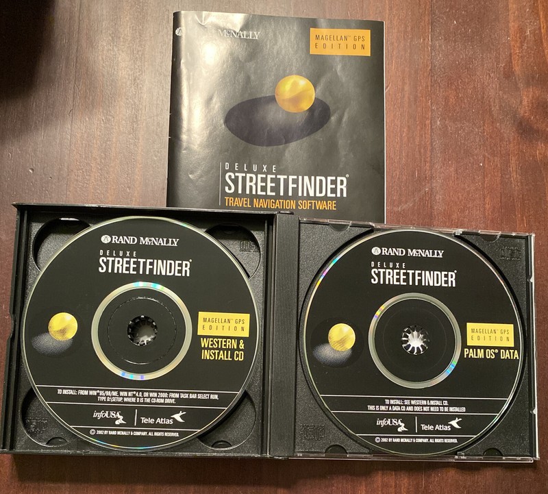 Rand McNALLY Street Finder Deluxe Travel Navigation Software Magellan GPS 2002 gallery