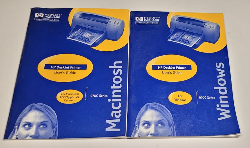 HP Deskjet Printer 970C Series Printer – User’s Guide ~ No CD Mac & Windows