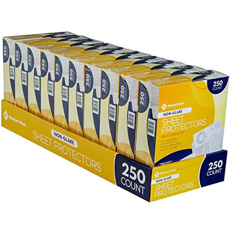 Member's Mark Heavyweight Sheet Protectors, Clear (250 ct.) gallery