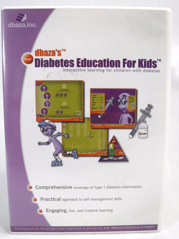 dbaza Diabetes Education for Kids CD-ROM Game Interactive Learning for Children