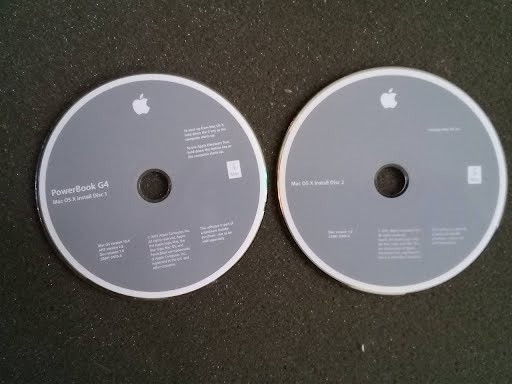 Original Powerbook G4 Install Software Discs OS X 10.4 OS 9.2 Operating System