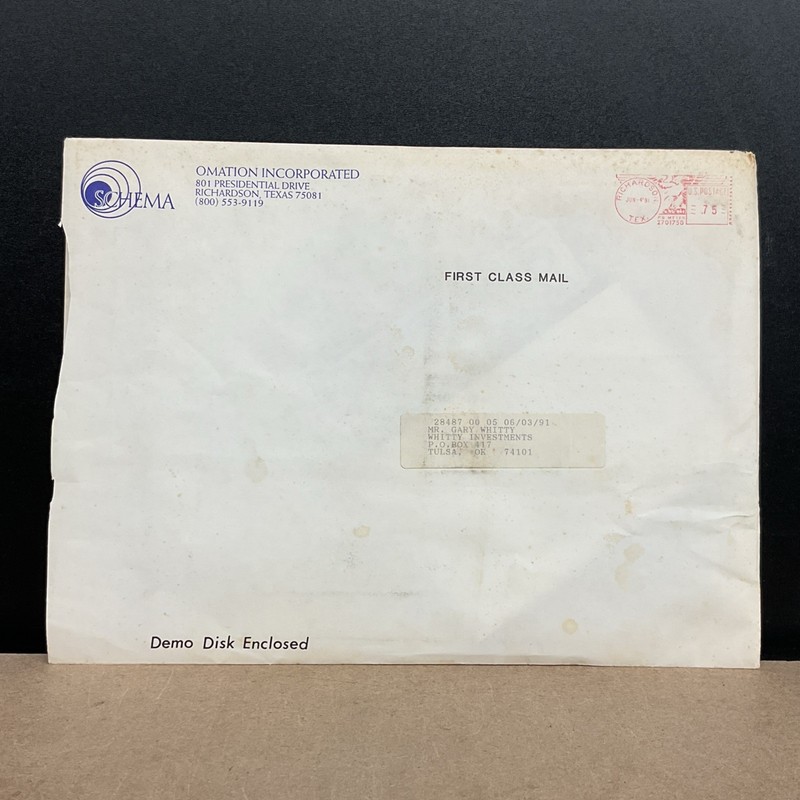 Omation Incorporated Schema III Version 3.32 5.25 Inch Demo Disk Vintage gallery