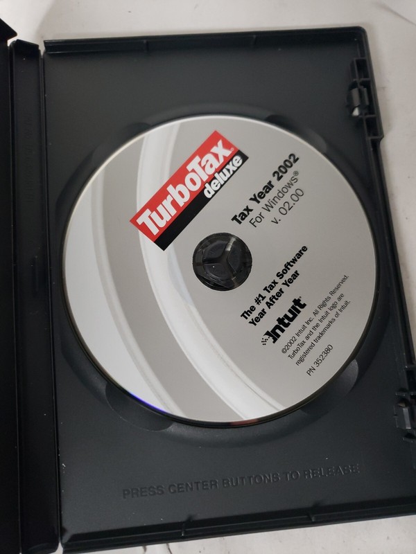 Turbotax 2002 Deluxe for windows. Federal and State + Federal E-file gallery