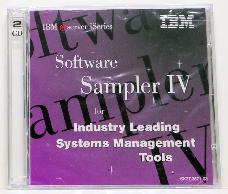 SK3T-3871-03 IBM Software Sampler IV System Management Tools 2-CD 2001 SEALED!
