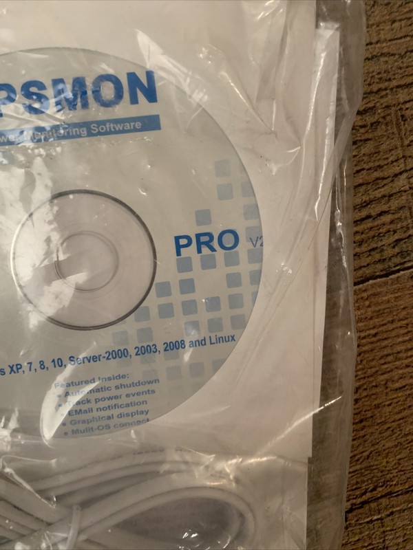 UPSMON PRO V2.1 POWER MONITORING SOFTWARE CD-ROM WINDOWS XP 7 8 10 LINUX (199-1) gallery