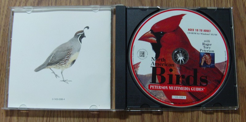 Simon & Schuster CD North American Birds w/ Roger Tory Peterson Win 95 & 98 gallery