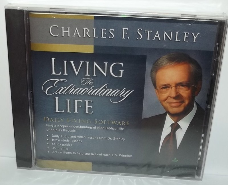 NEW~pc daily software CHARLES STANLEY LIVING THE EXTRAORDINARY LIFE~CHRISTIAN