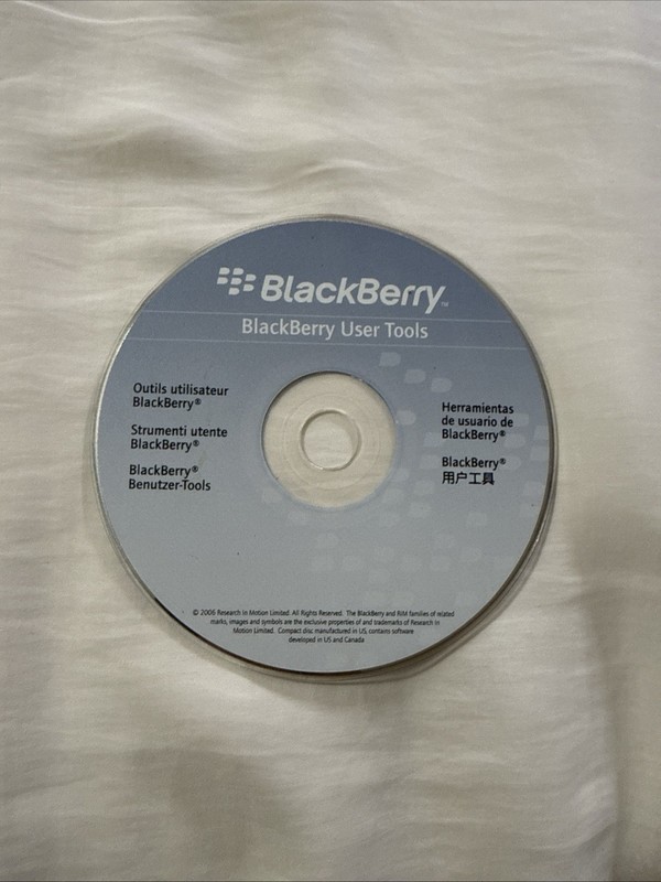 Blackberry CD-ROM User Tools Drivers Disc