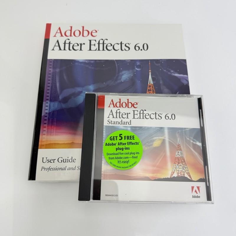 Adobe After Effects 6.0 DVD Education Version Windows + Serial Number (2003) NEW