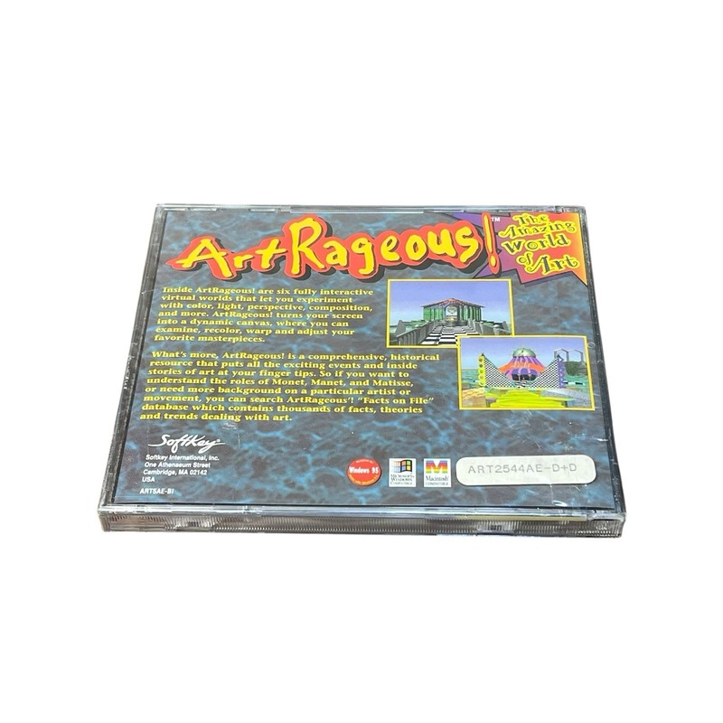 ArtRageous Vintage PC Game Windows and Macintosh CD ROM NEW Sealed gallery