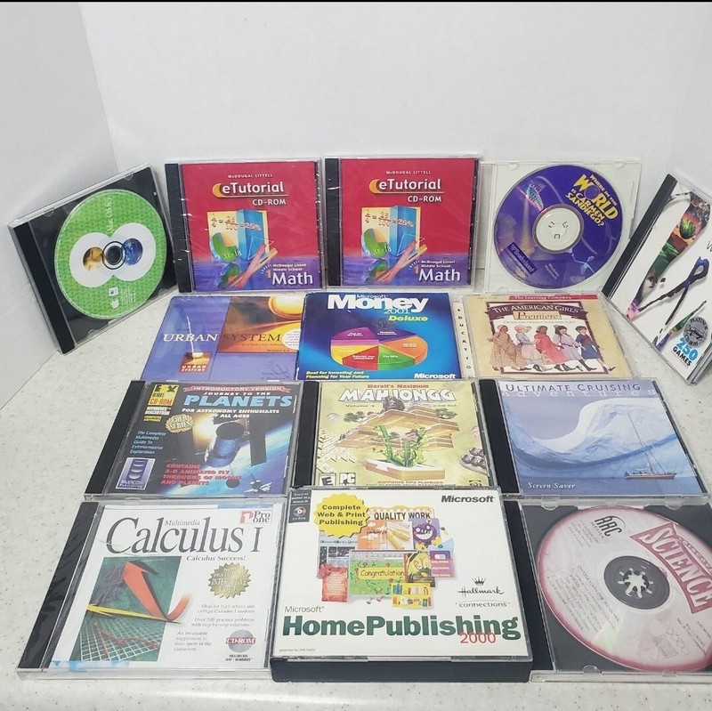 Y2K Early 2000s Software Lot 14 Pc