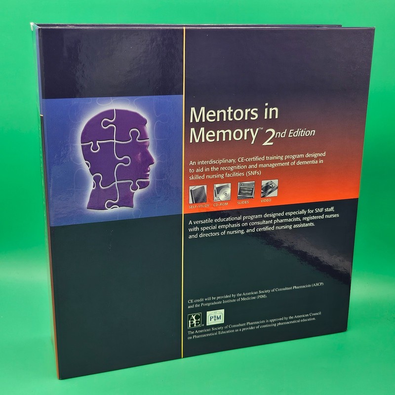 Mentors In Memory 2nd Edition VHS Brain Strength Workbook & Video Binder Pfizer