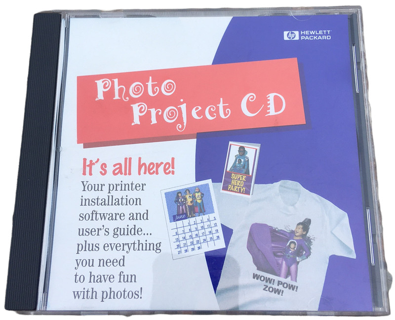 HP Photo Project CD Software Hewlett Packard Windows 95 Printing 1997 Tested