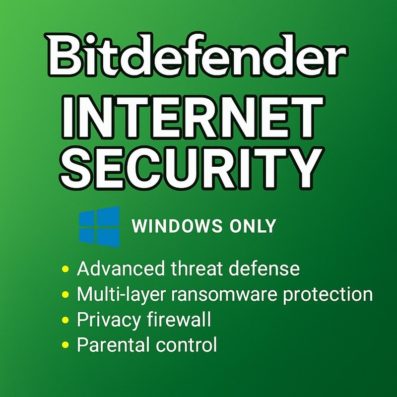🔥 Bitdefender Internet Security 🔥1 Year | 3 PCs | Windows | Trusted Seller