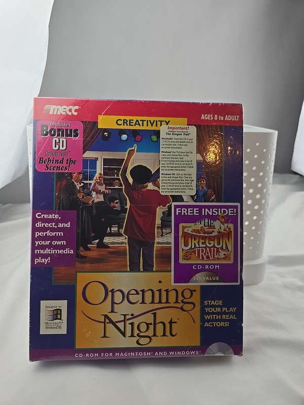 Opening Night Bonus W/ Bonus (CD) Oregon Trail By Creativity MECC New Sealed